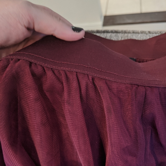 Torrid Maroon Tulle Skirt - Picture 5 of 5